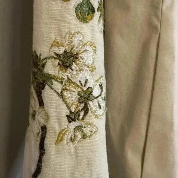 Cole Haan Women's size 2 Long Embroidered Coat Lined Dress Jacket - Picture 5 of 14